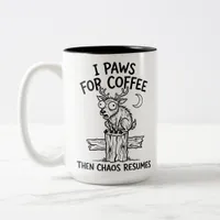 Two-Tone Coffee Mug Startled Deer Surprise