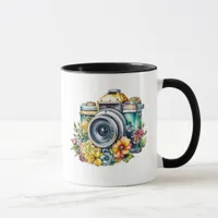 Pretty Vintage Cameras | Retro Ai Art Mug