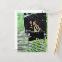A Retro Couple Collage Postcard