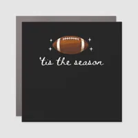 Tis The Season Football  - Retro Football Game Day Car Magnet
