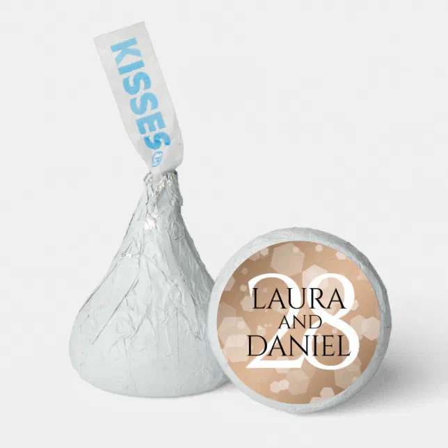 Elegant 28th Linen Wedding Anniversary Celebration Hershey®'s Kisses®