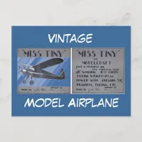 Postcard - Vintage, Model Airplane