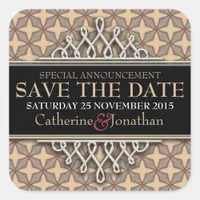 Latte Stars Save the Date Sticker