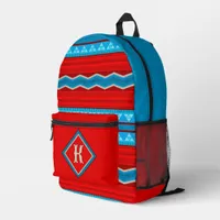 Southwest River Canyon Red Turquoise Personalized Printed Backpack