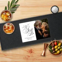 Elegant Anniversary Vow Renewal Bar Mat