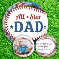All Star DAD Happy Father's Day Custom 2 Photo  Baseball