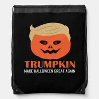 Trumpkin Make Halloween Great Again Funny Spooky P Drawstring Bag