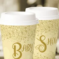 Baby Shower Yellow Dance Mom Paper Cups