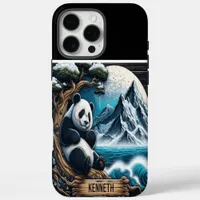 Panda's Treetop Retreat: Bamboo Delight iPhone 16 Pro Max Case