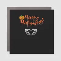 Spooky Skeleton Hands. Happy Halloween.  Car Magnet