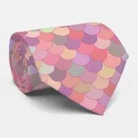 Pink Pastel Rainbow Mermaid Merman Scales Tie