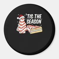 Funny Tis The Season Design Christmas Tree Debbie Magnet