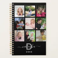 2025 black Modern Create Your Own Custom Family  Planner