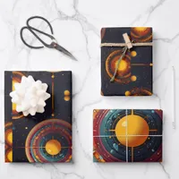 Cosmic Orbit Wrapping Paper Sheets