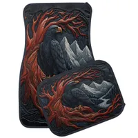 Majestic Eagle Leather-look Scene Car Floor Mat