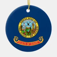 Idaho State Flag Ceramic Ornament