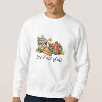 It’s Fall Y’all Pumpkin Spice Leopard Pumpkin Pie  Sweatshirt