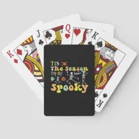 Tis The Season To Creepy Funny Dancing Skeletons M Poker Cards