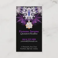 Dragon illusion Fractal Artistry Business Cards