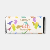 Whimsical Dinosaur Princess Birthday Hershey Bar Favors