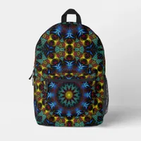 Electric Shaman Blue Mandala Lace Printed Backpack