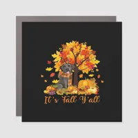 It’s Fall Y’all Halloween Autumn Retro Graphic Car Magnet