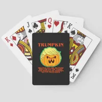 Funny Trumpkin Poker Cards