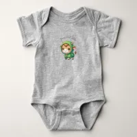 Cute Cow Cartoon Baby Bodysuit