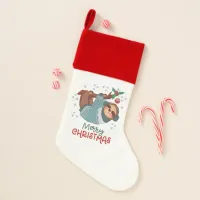 Lazy Sloth Christmas  Christmas Stocking