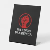 No Kings In America Since 1776 Resist 8647 US Flag Pedestal Sign