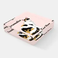 Calico Cat Personalized Paperweight