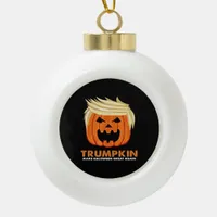 Trumpkin Make Halloween Great Again Classic – Limi Ceramic Ball Christmas Ornament