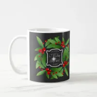 Merry Berry Bright Christmas Wreath ID591 Coffee Mug