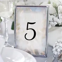 White Floral Table Numbers