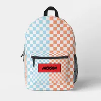 You said: Colorful Checkers For Back to School Printed Backpack