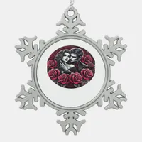 Vampiric Gothic Romance – Till Death Do Us In Clas Snowflake Pewter Christmas Ornament