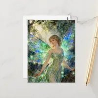 Fairy in a Green Dress Postcard