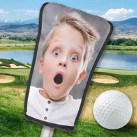 Custom Photo Simple Personalized Golfer Putter Golf Head Cover