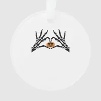 Spooky Heart Hands Dark Gothic Tone Ornament
