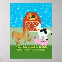 Rockin Barnyard Poster