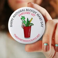 Happy National Bloody Mary Day January   Button