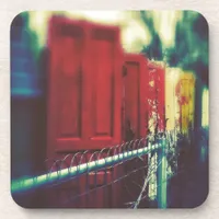 Privacy Fence Doors Drink Coaster