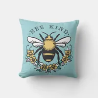 Bee Kind Throw Pillow