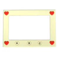 Magnet Frame - Hearts with Initials