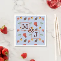 Personalized Fall Couple Napkins