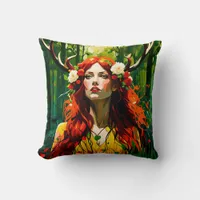 Elen of the Ways Throw Pillow