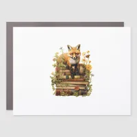 Cottagecore Aesthetic With Book Cute Goblincore Cr Car Magnet