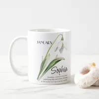  Birth Month January Flower Personalized Coffee Mug