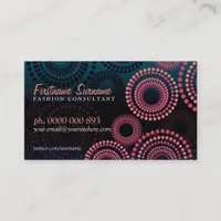 Summer Nights Fireworks Fashion Business Cards