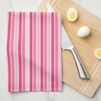 Shades of Pink Stripes Kitchen Towel